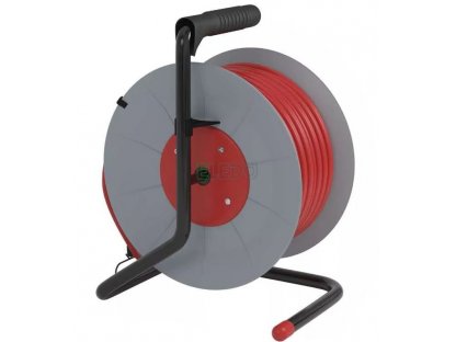 Prodlužovací kabel na bubnu 50 m / 4 zásuvky / červený / PVC / 230 V / 1,5 mm2,  P19450 2