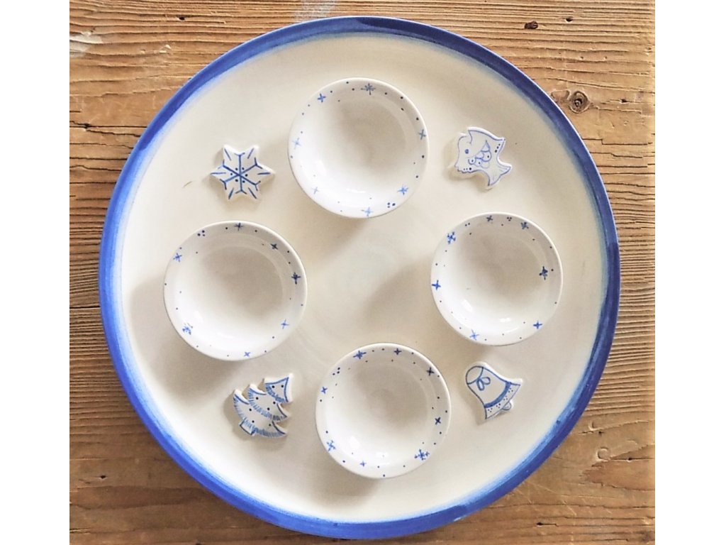 Adventní talíř keramický