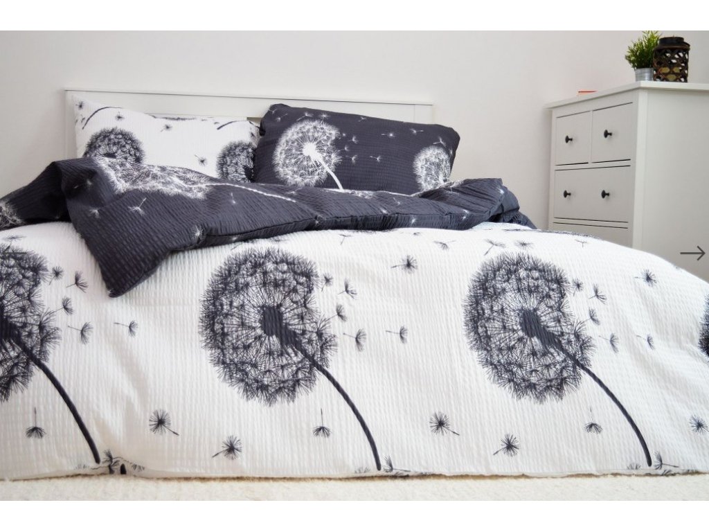 Bavlnená posteľná bielizeň 140x220 - Púpavy obojstranné