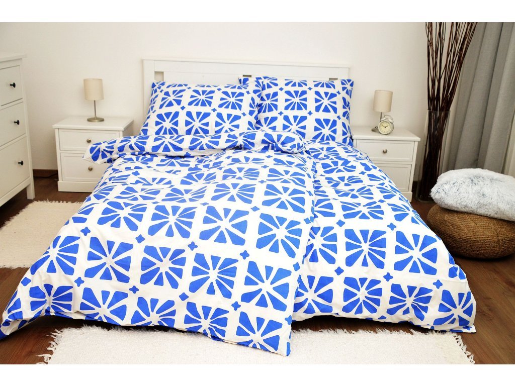Bavlnená posteľná bielizeň Grécko 200x240 + 2x 70x90