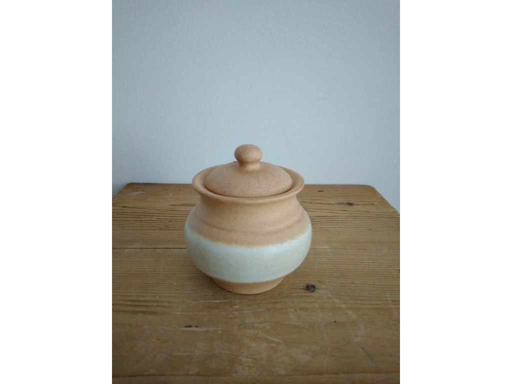 Cukřenka EVA  Sahara, objem 0,30 litru , průměr 9,5 cm, výška 9 cm, keramika