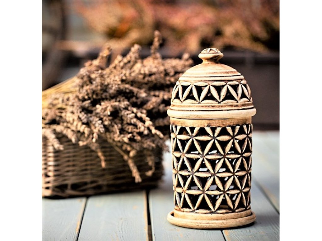 Keramická aromaterapeutická lampa life - patina burel