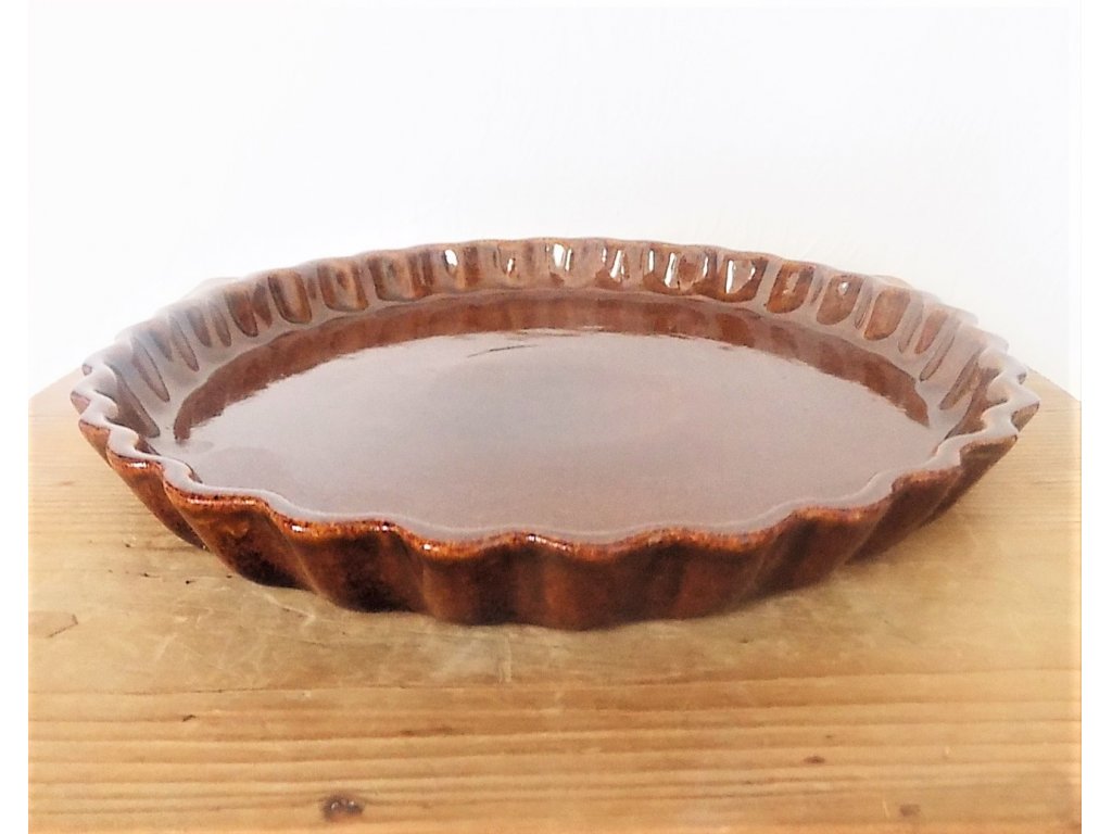 Keramická forma na tortu hnedá - kamenina