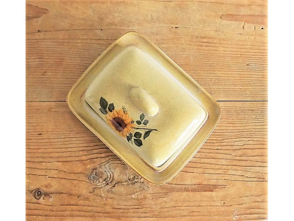 Keramická máslenka slunečnice