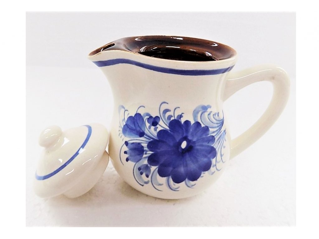 Keramická mlékovka na mléko ke kávě, čaji v. 12 cm - 8.