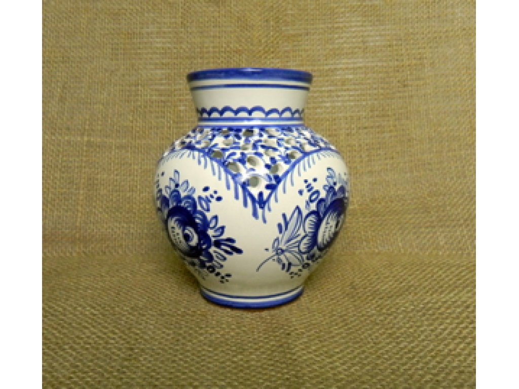 Keramická brúsená váza - malá