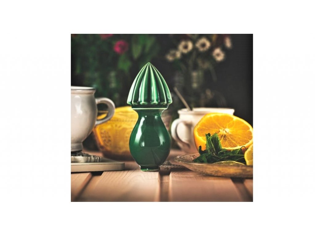 Keramický citrusovač, lis na citrusy - zelený