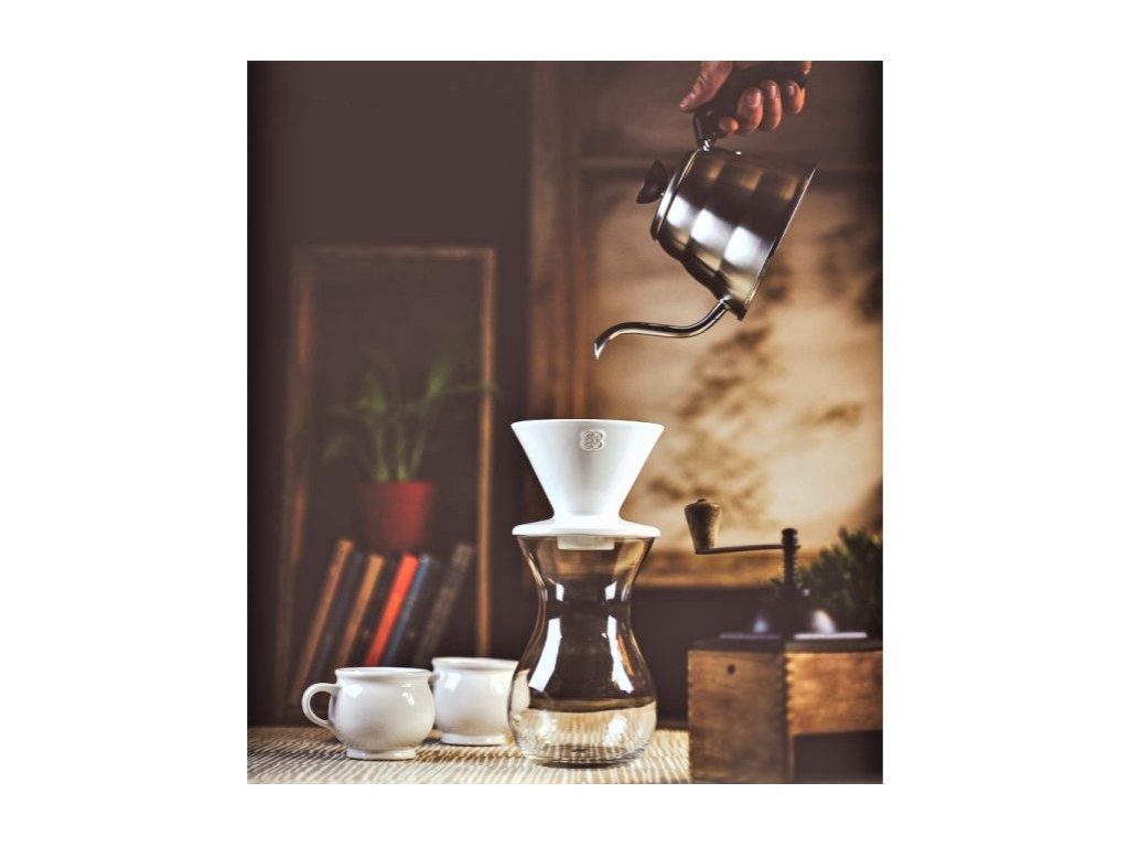 Keramický odkvapkávač na kávu - odkvapkávač - levanduľa