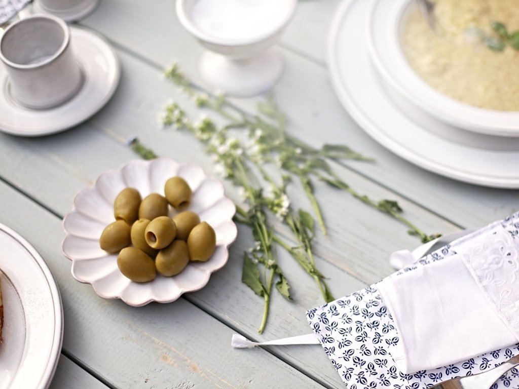 Keramický tanier, miska na olivy - rustikálny
