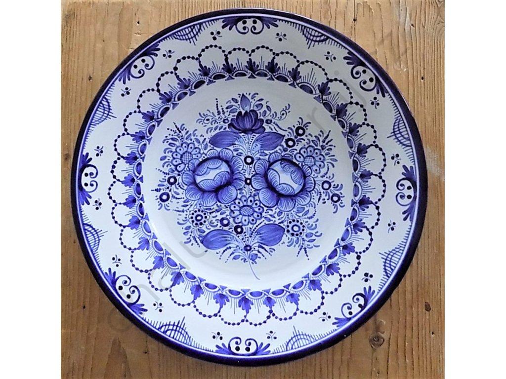 Keramický talířek modrý - velký