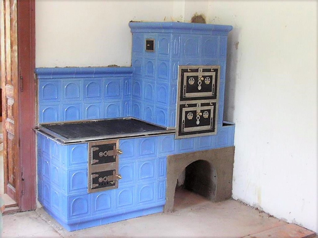 Kuchynský sporák Jindra, modrý