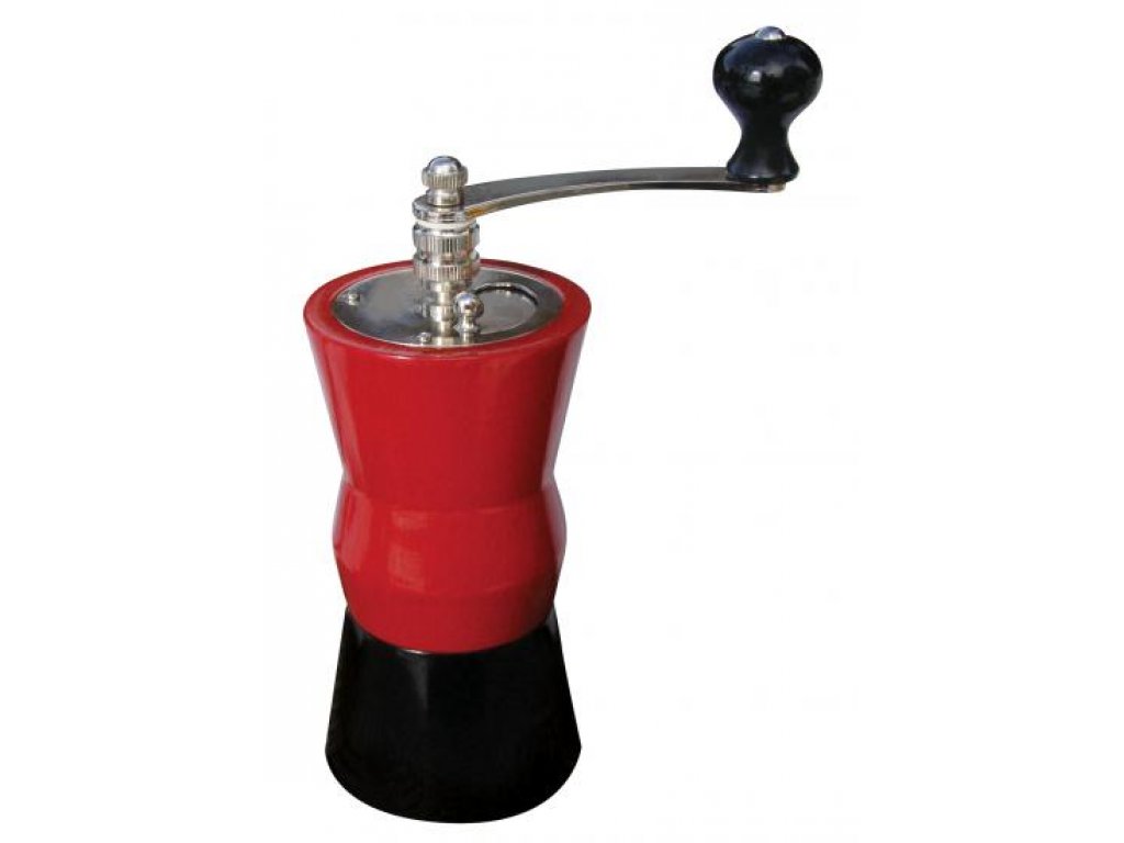 Ručný mlynček na kávu 2015 - červeno-čierny