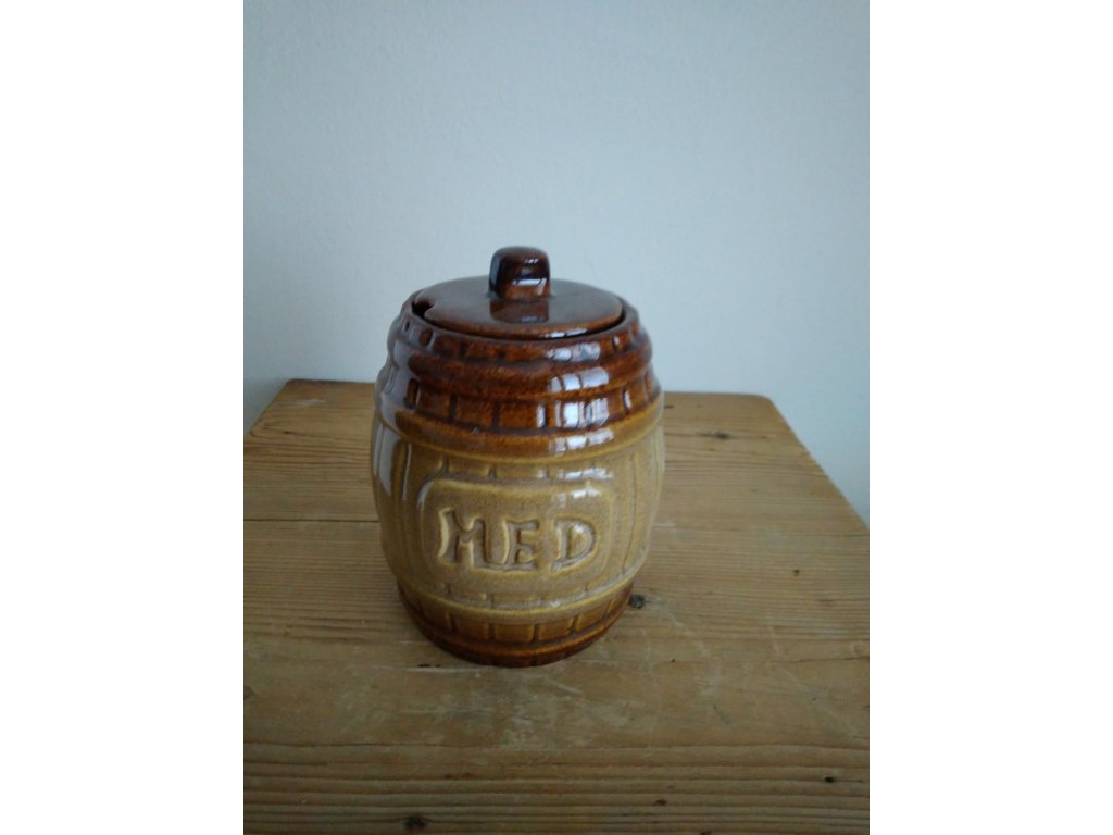 Nádoba na med s objemom 1 liter, MIX, keramika