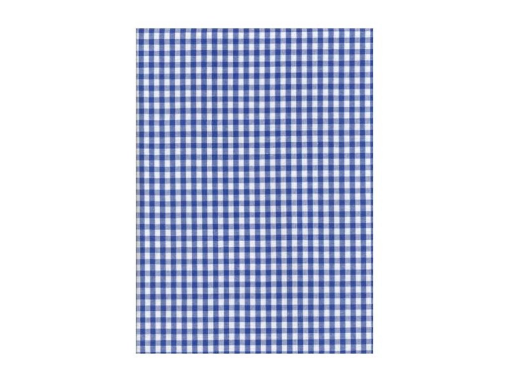 Obrus Pavel 0,5 modré kocky, plátno, 140x180 cm