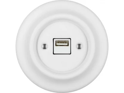 ALBA PORCELAIN USB nabíjačka - matná