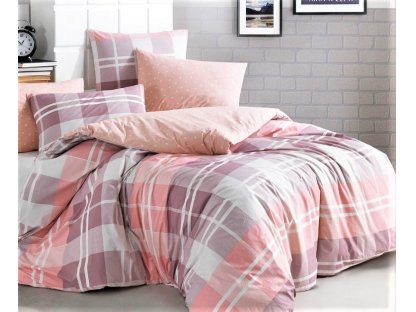 Bavlnená posteľná bielizeň 140x200 - Mark Pink