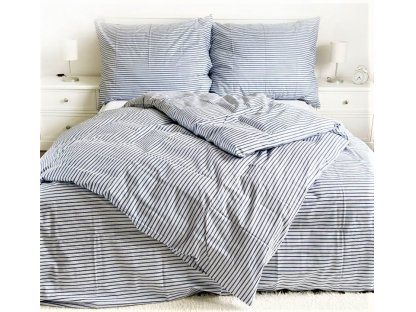 Bavlnená posteľná bielizeň 140x200 - Pruhy m.
