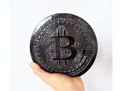 Peňaženka Bitcoin - BLACK GLASS