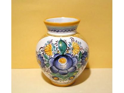 Keramická dekorační váza habánská
