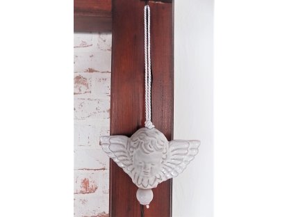 Keramický anjel na zavesenie - rustikálny