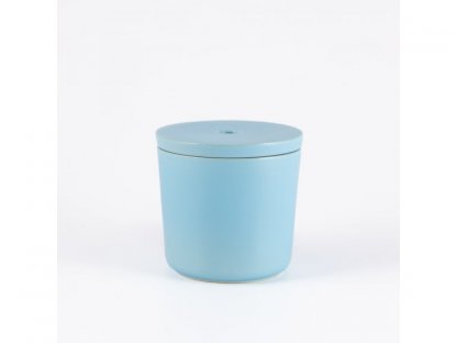 Keramický popolník, nádoba na cigaretové ohorky - modrá