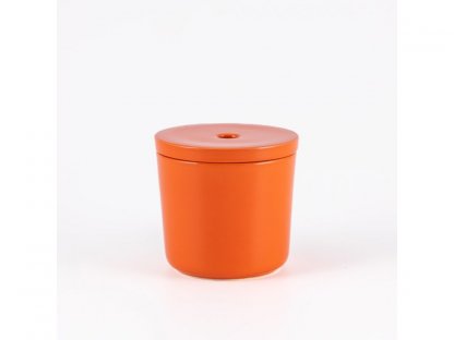 Keramický popelníček, nádoba na nedopalky - oranžová