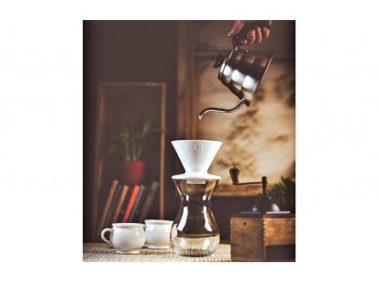 Keramický překapávač na kávu - dripper - levandule