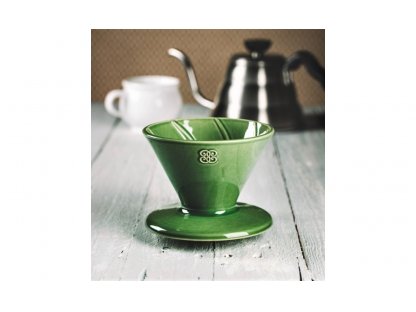 Keramický překapávač na kávu - dripper - zelený