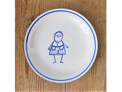 Keramický tanier pre malých chlapcov