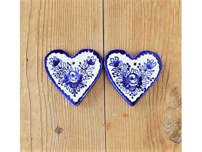 Malé keramické srdce, slovenská modrá