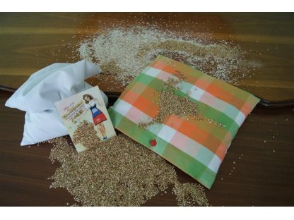 Bavlnený vankúšik z letného kanafasu, farebné kocky, 35x30 cm,