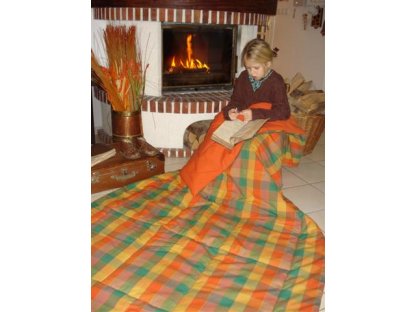 Přehoz na postel Julie 5, 140x200 cm, bavlna, kanafas