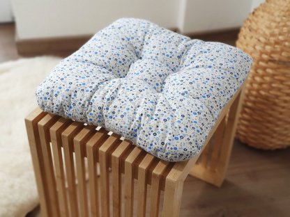 Sedadlo stoličky - Kvety modré