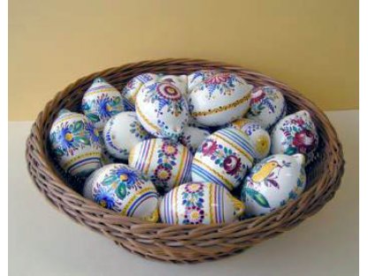Velikonoční vajíčka - různé vzory, keramika, slovácká