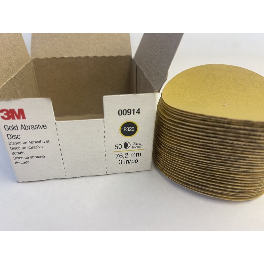 3M 00914 Hookit Brusný papír 76mm, s.zip, P320