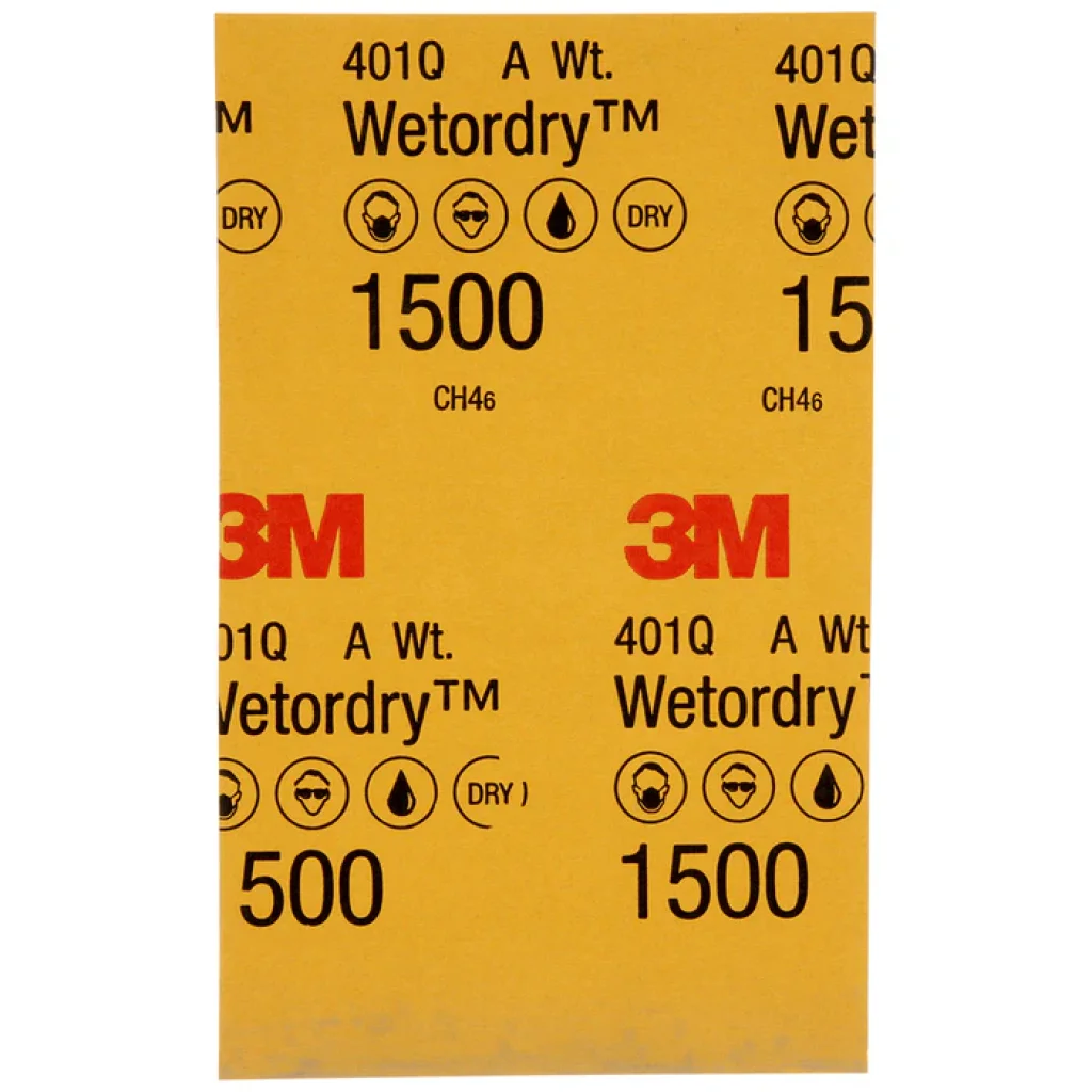 3M 02023 brusný papír Wetordry 401Q, P1500, 140 × 230 mm