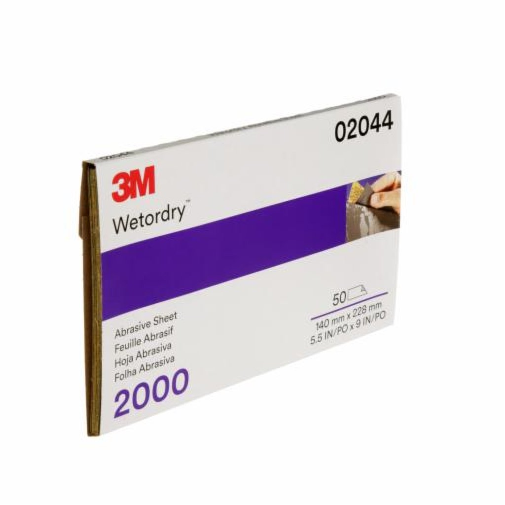 3M 02044 Micro Fine P2000 voděvzdorný brusný papír balení