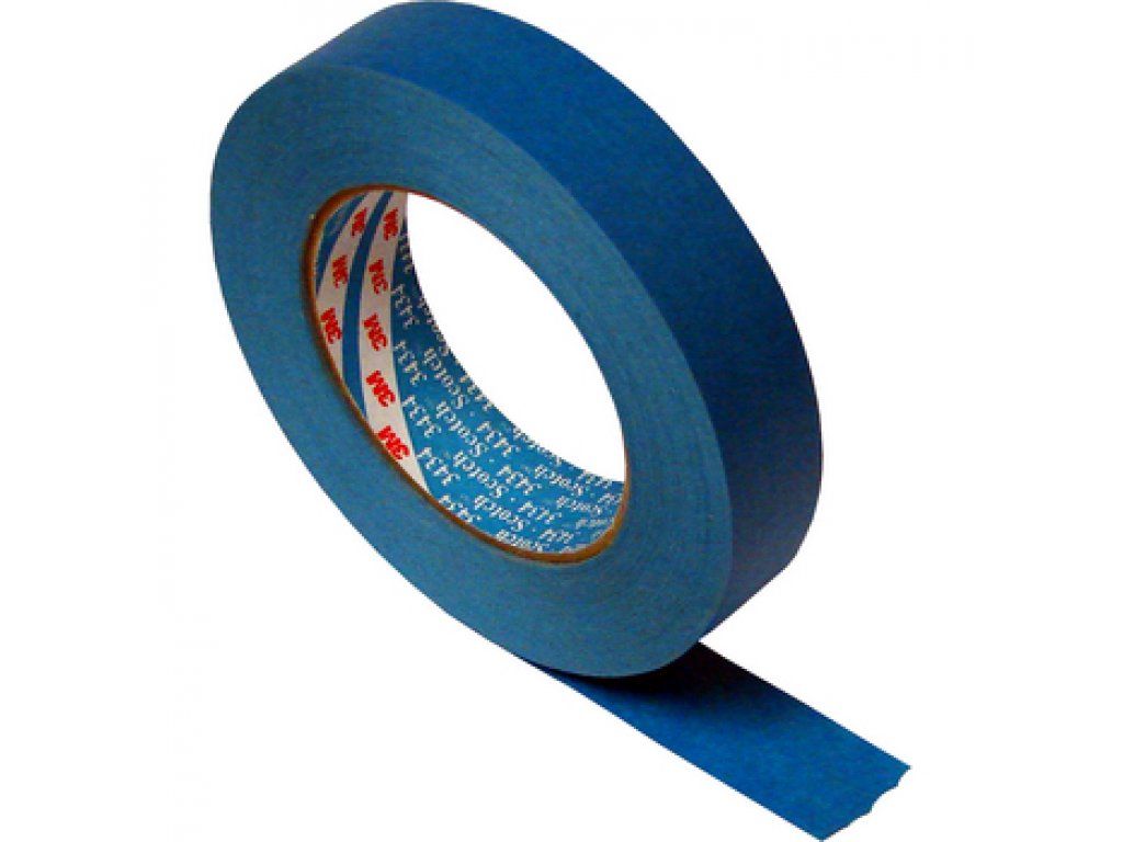 3M 07893 Scotch Vysokovýkonná voděodolná mask. páska 3434, modrá, 30 mm x 50 m