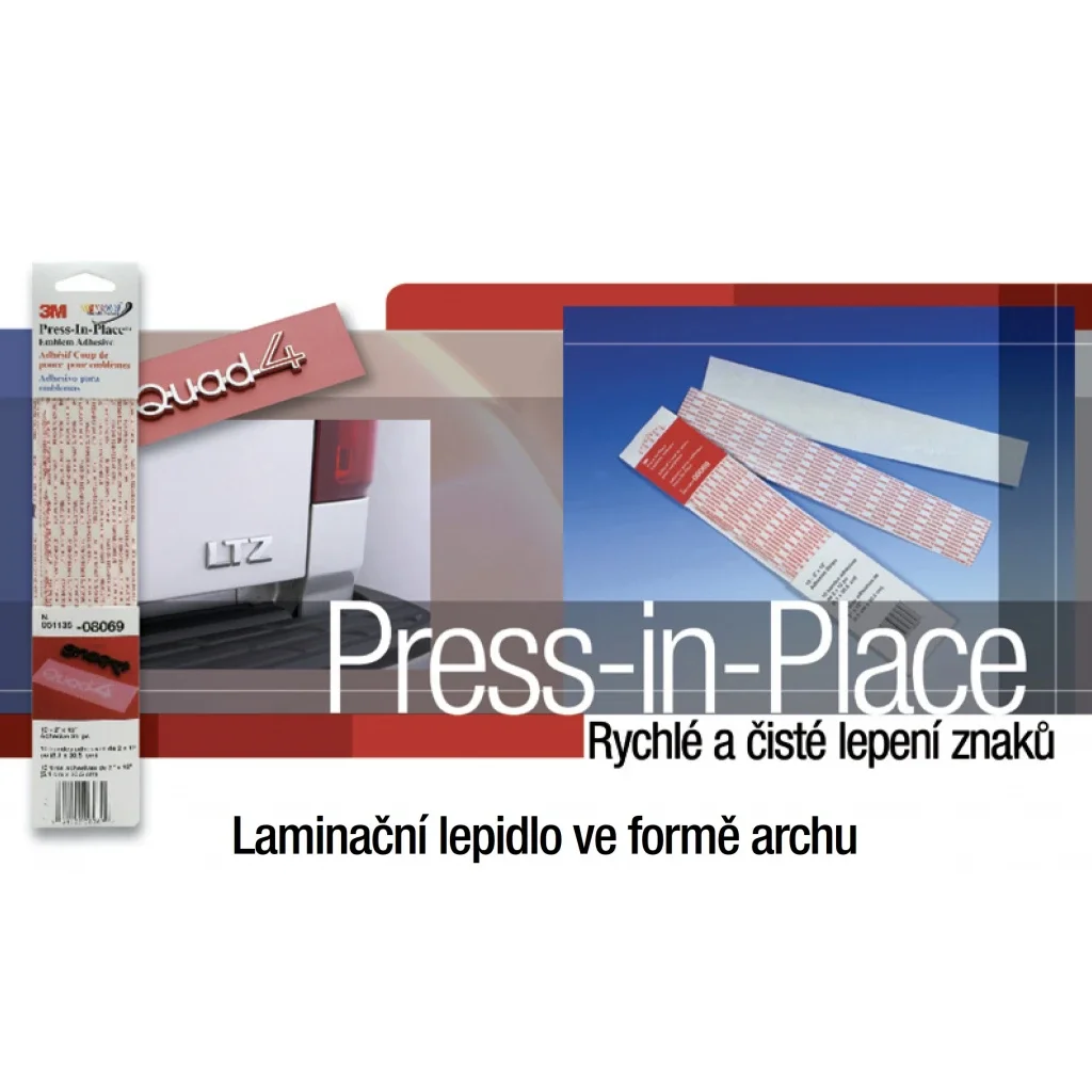 3M 08069 Press-In-Place lamináló ragasztó feliratok rögzítéséhez 50,8 mm