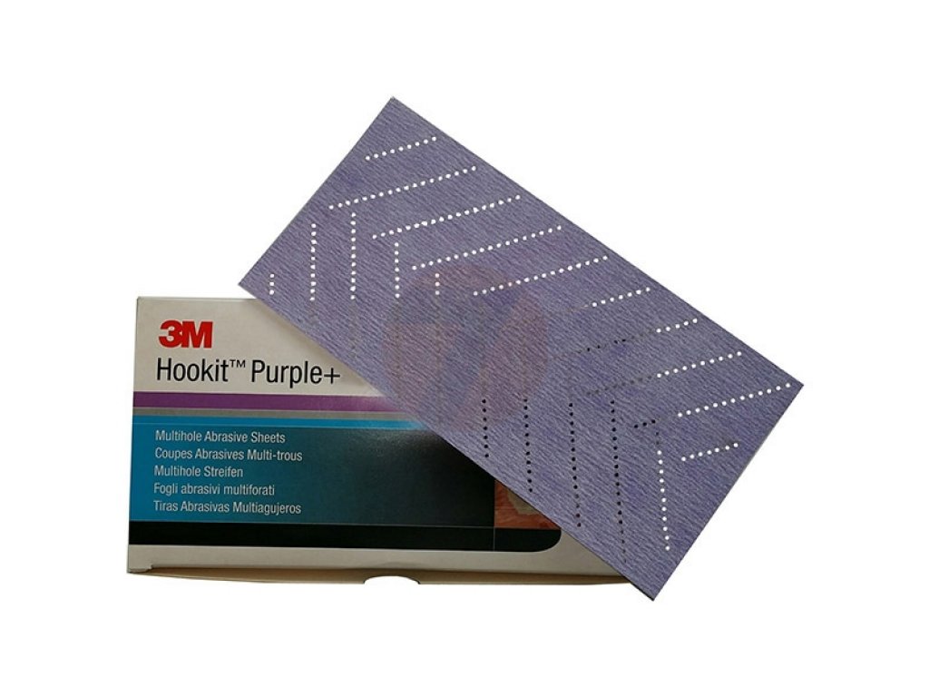 3M 30649 734U Hookit Purple+ multihole sanding sheets 70 x 127mm P80