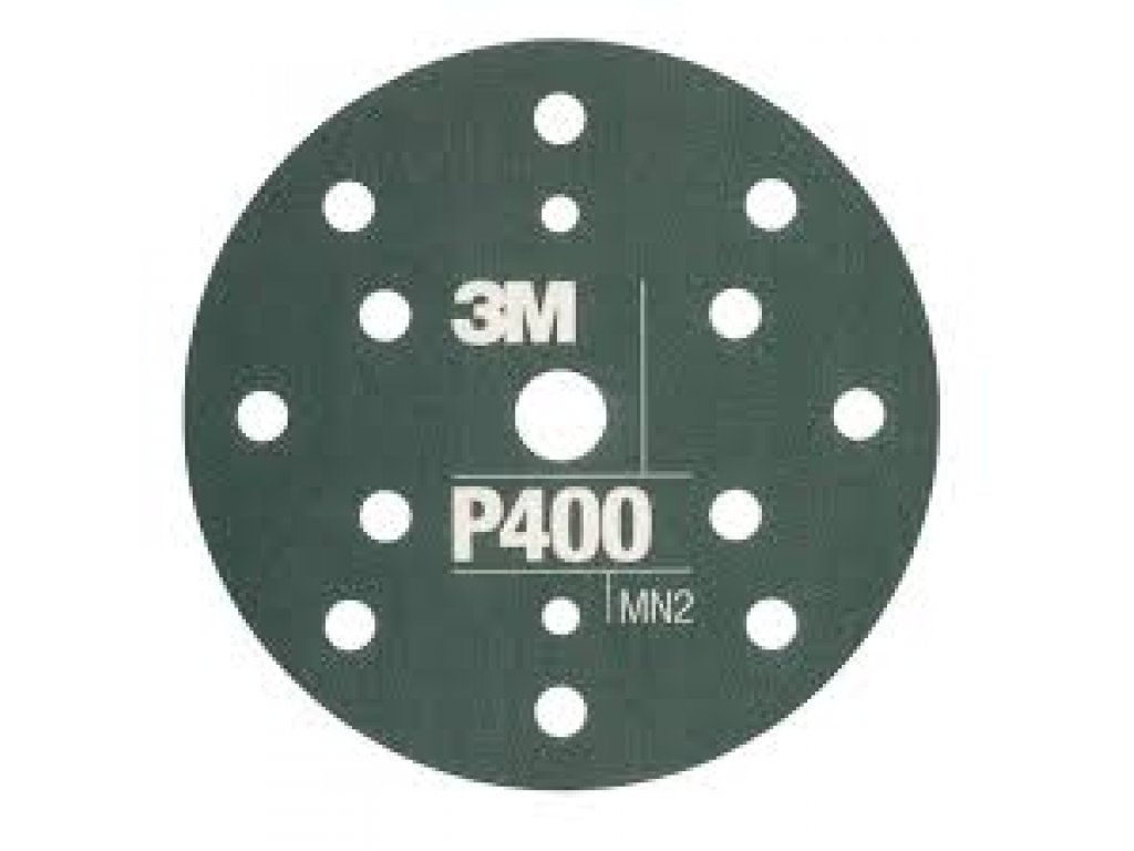 3M 34417 Flexible Abrasive Disc P400 150mm 15 Holes Hookit
