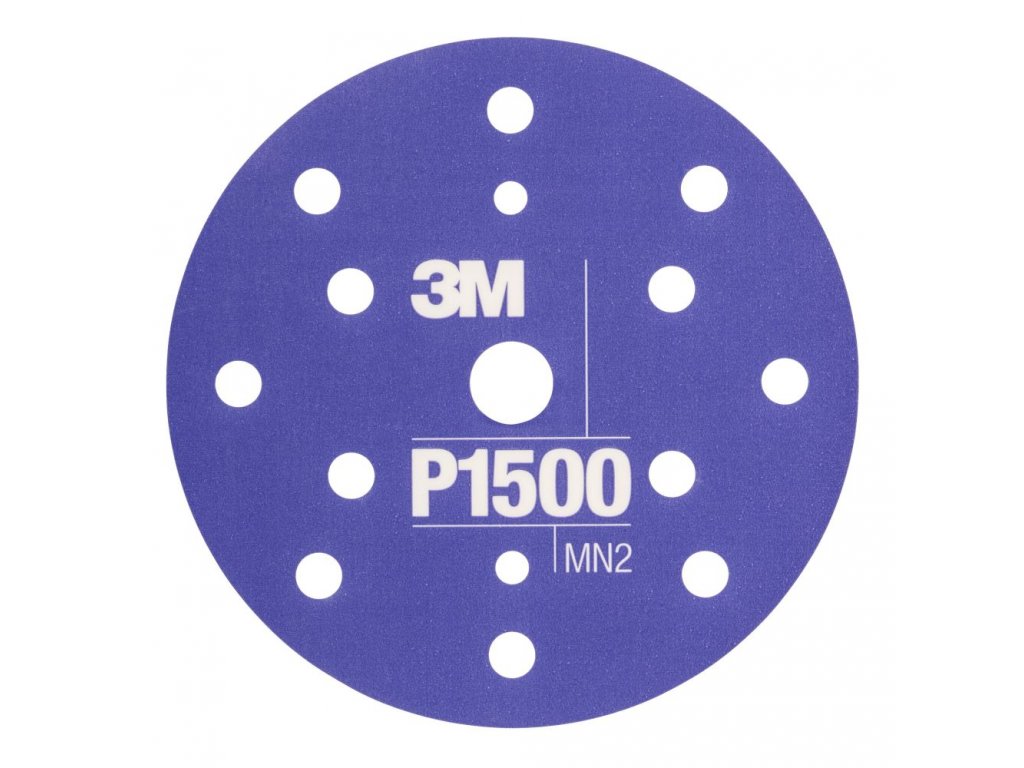 3M 34423 Flexible Abrasive Disc P1500 150mm 15 Holes Hookit