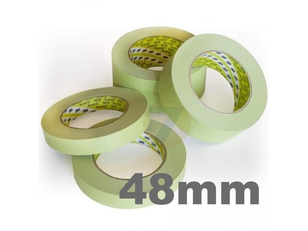 3M Scotch Premium Auto Refinish Masking Tape 3030, Green, 48 mm x 50 m, 50981