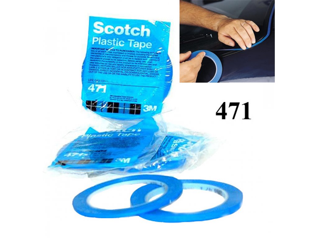 3M 6404 Obrysová páska PVC modrá 3mmx33m