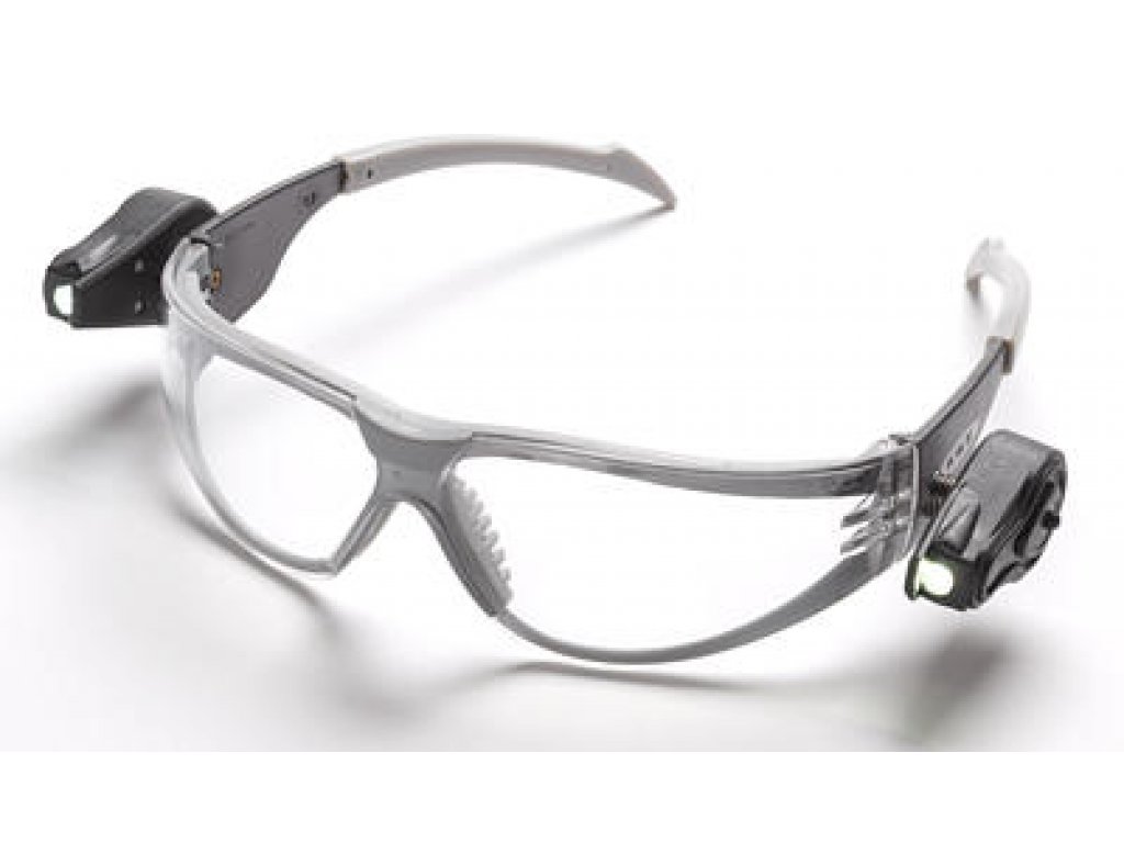 3M Ochranné brýle LED Light Vision, čiré, 2 světla, Li baterie (11356)
