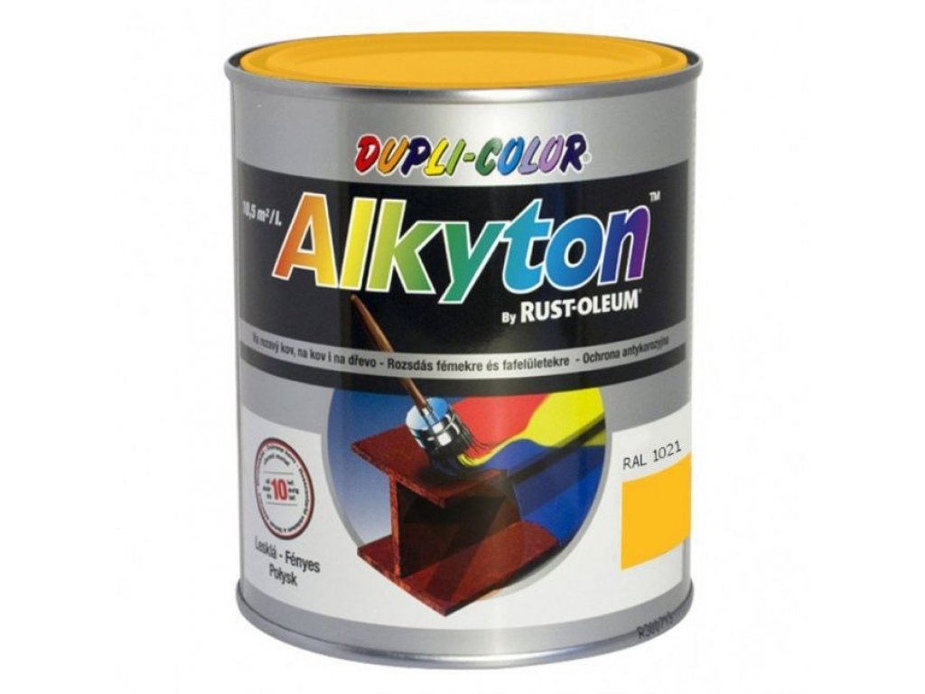 Alkyton antikorozní barva RAL 1021 žlutá hořčičná 2500ml