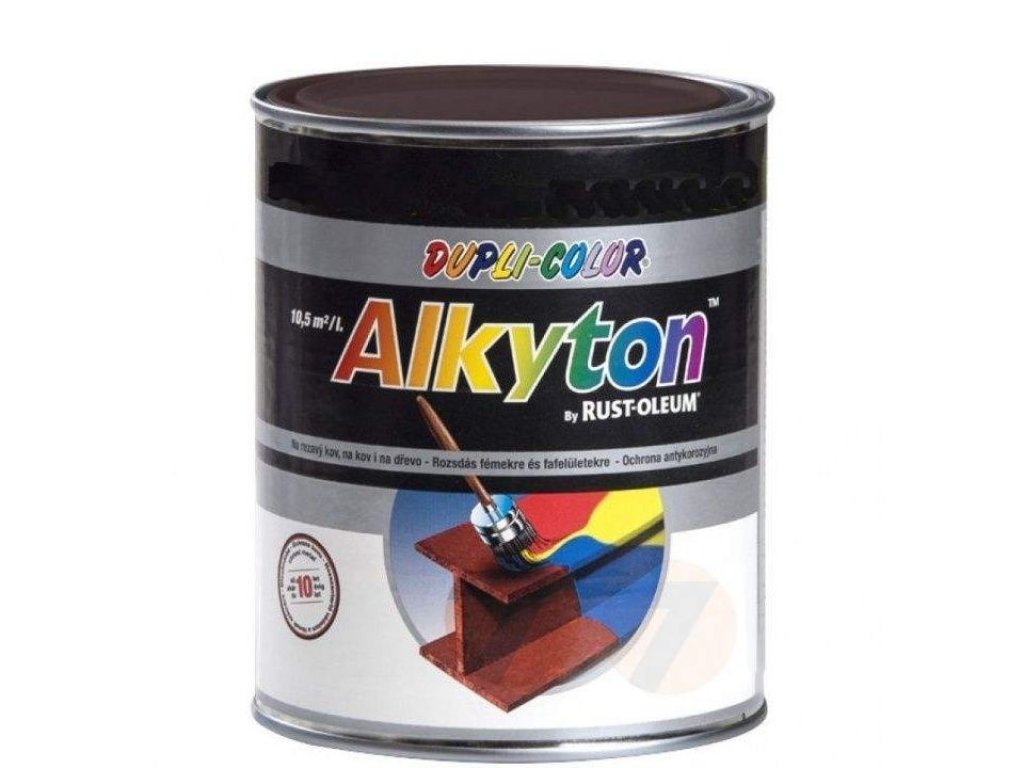 Alkyton Rust Protection Paint RAL 9005 black semi-matt 750 ml