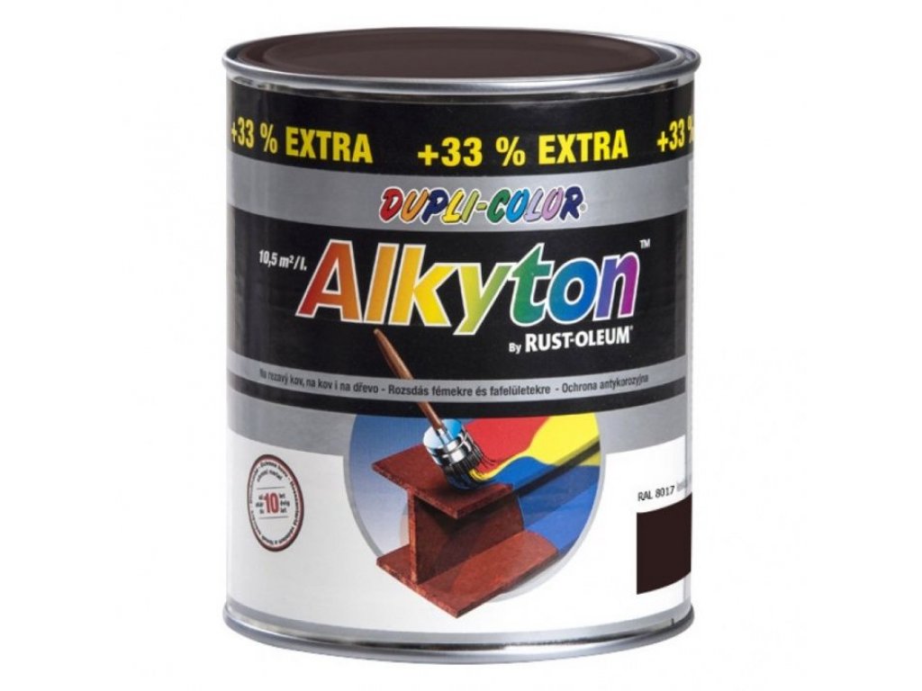Alkyton antikorozní barva RAL 9006 stříbrná 750 ml