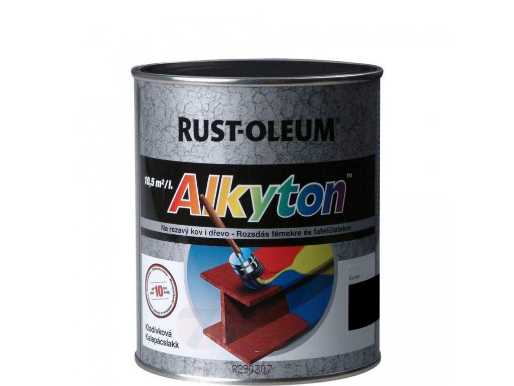 Alkyton kladivková antikorózna farba čierna 750 ml