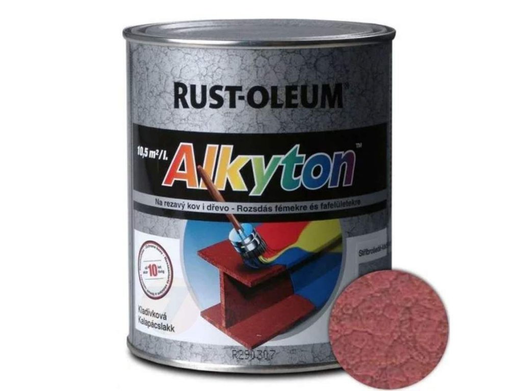 Alkyton kladívková antikorozní barva červená 750ml